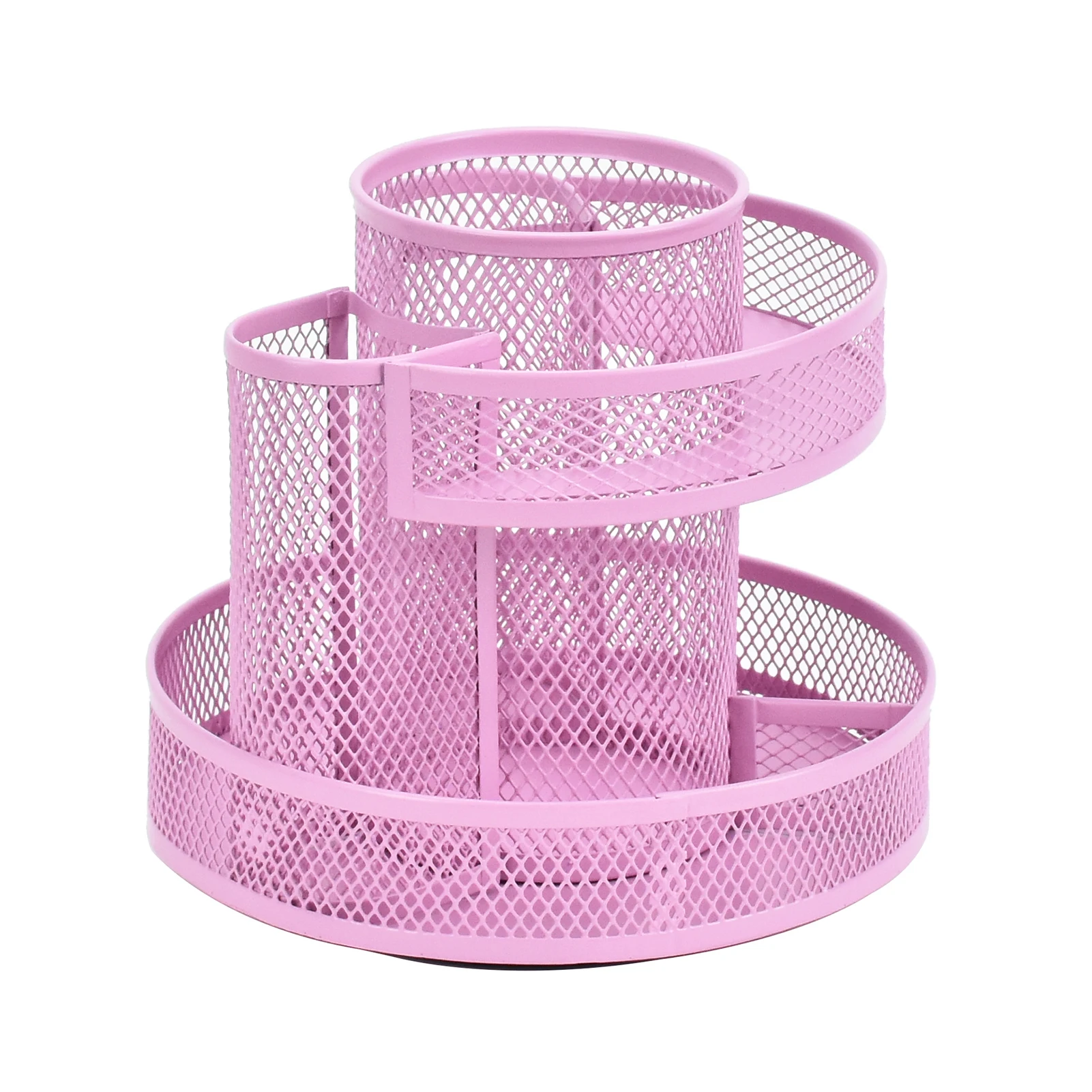 

Cute Gift Office For Cosmetic Anti-slip Home Easy Use Accessories School Desk Organizer Mesh Pen Holder 360 Degree Rotating
