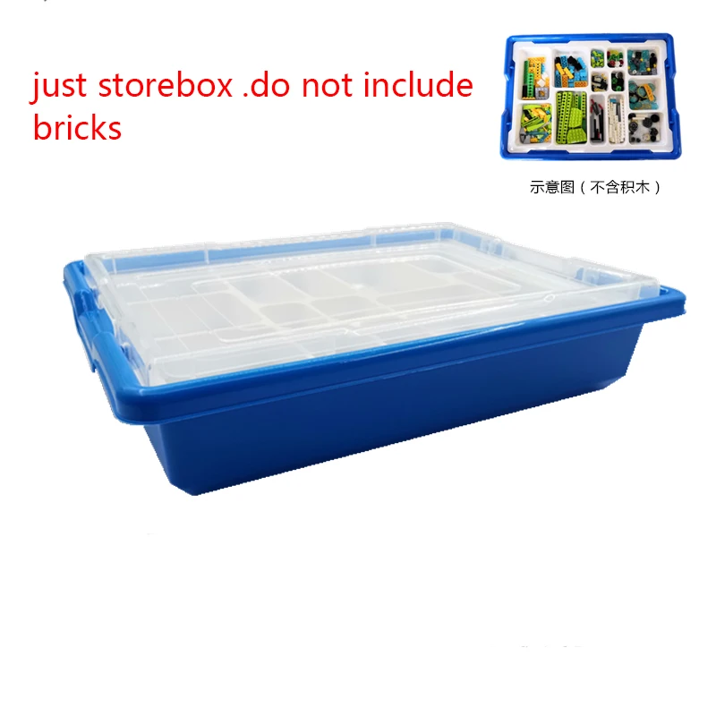 

WeDo 3.0 Robotics Construction Building Blocks Storage Box Fit For Wedo 2.0 45300 9686 Bricks Part Category Educational DIY Toys