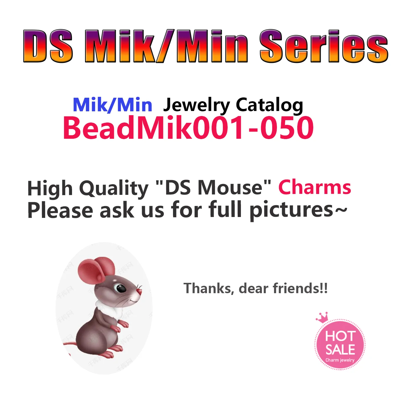 

Бусины из серебра 925 пробы с мышом мин. DS 001-050 для изготовления ювелирных изделий, Подвеска для женщин и девушек, подарок на Рождество и День с...