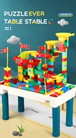 multifunctional table floor toy building table set marble learning table diy childrens toys