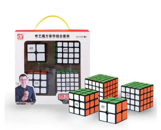 CuberSpeed Speedcubing Bundle Qiyi Qidi S 2X2 &amp Warrior W 3x3 Qiyuan 4X4 qizheng s 5X5 яркий куб без наклеек | Игрушки и