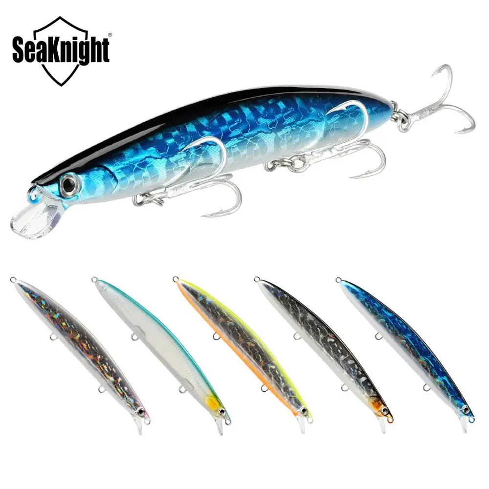 SeaKnight SK008 длинный Литой гольян 20 г 125 мм рыболовные приманки воблер для мелкой рыбы 0,3-0,9 м жесткая приманка рыболовные аксессуары 8 цветов