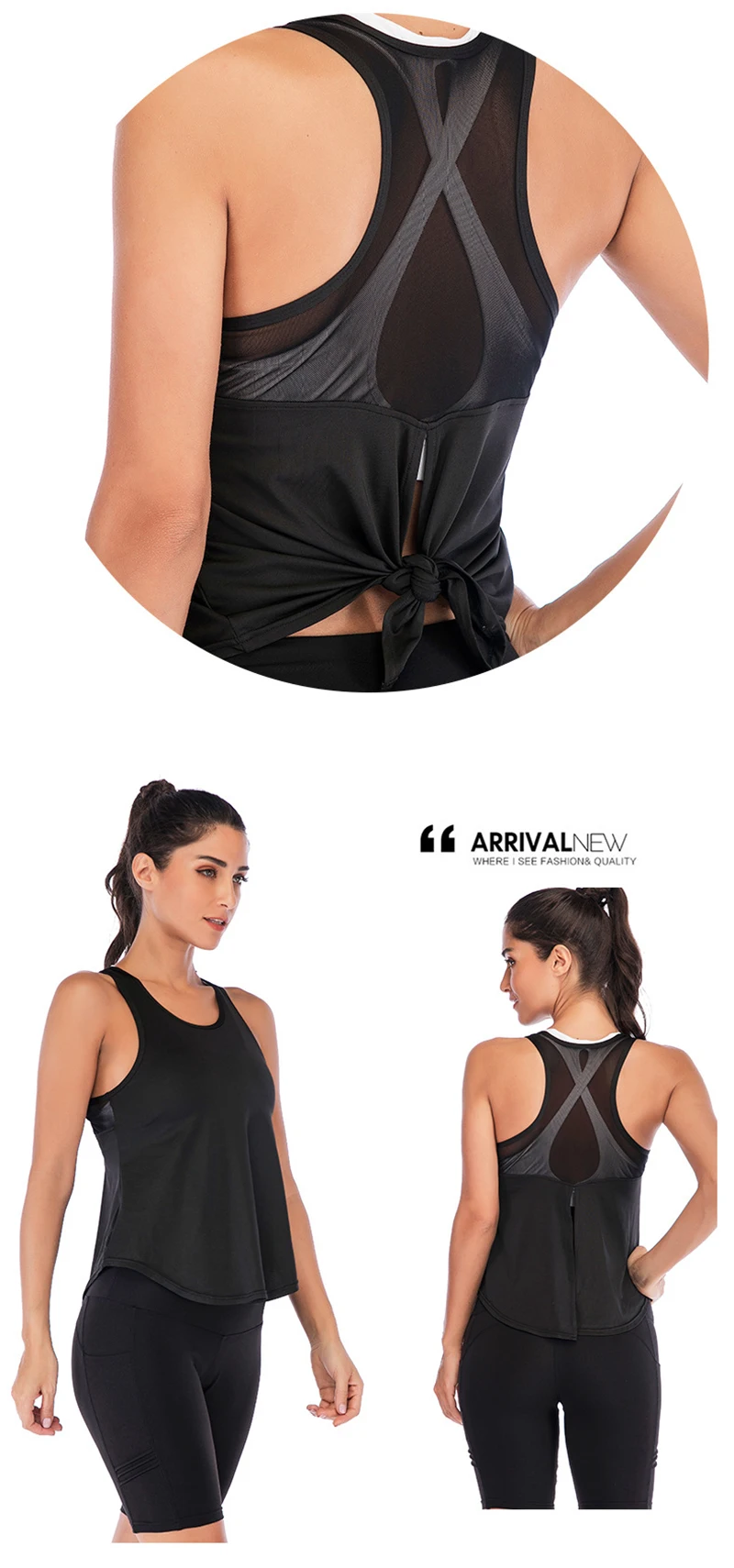 Sport Top Jersey Woman T-shirt Active Crop Top Yoga Gym Fitness Sport Workout Sleeveless Vest Singlet Running Training Clothes