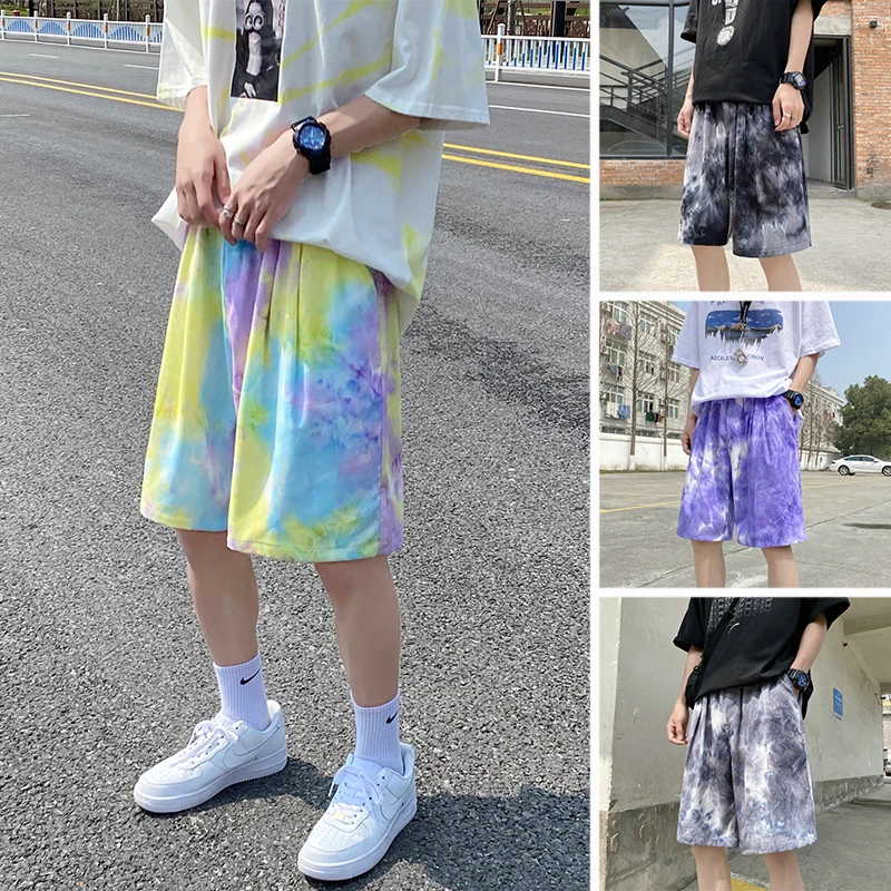 

Men Shorts Beach Board Shorts Fashion Tie-dye Camouflage Pants Newest Summer Casual Short Pants Male Beach Sweatpants Surf Pants