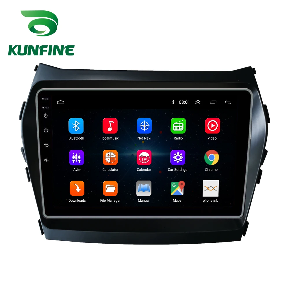 Автомобильный стерео для Hyundai IX45 Santa fe 2012 2016 2.0L Восьмиядерный 1024*600 Android 10 0