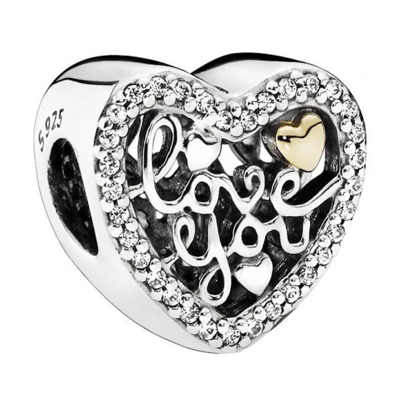 

Оригинальный женский серебряный ажурный браслет с надписью «Love»