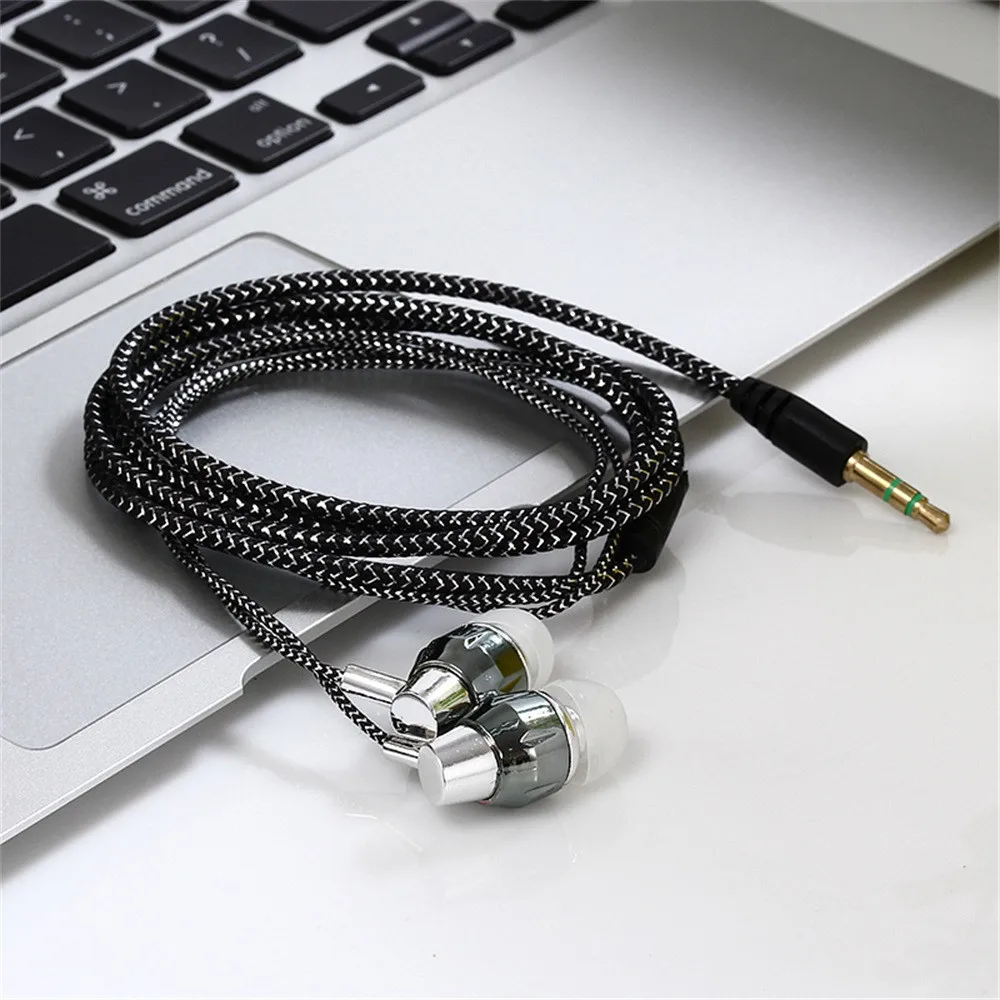 Универсальные стереонаушники-вкладыши 3 5 мм металлические наушники-вкладыши с