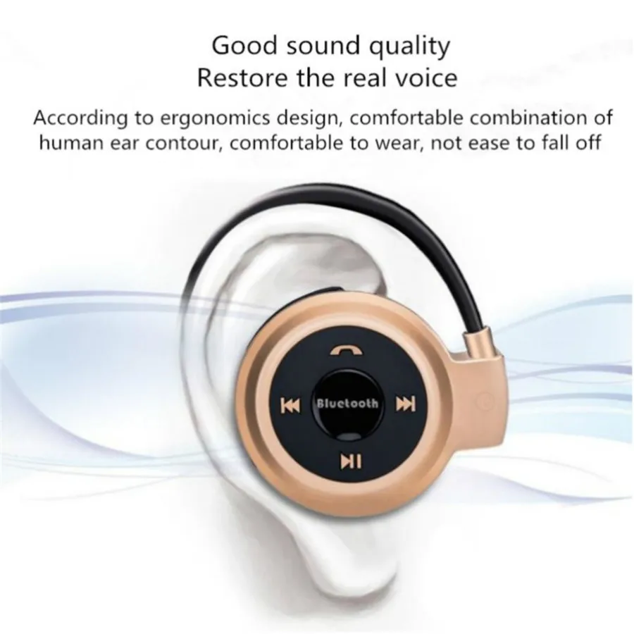 Мини 503 Bluetooth гарнитура стерео Спортивные Беспроводные наушники с шейным ободом и