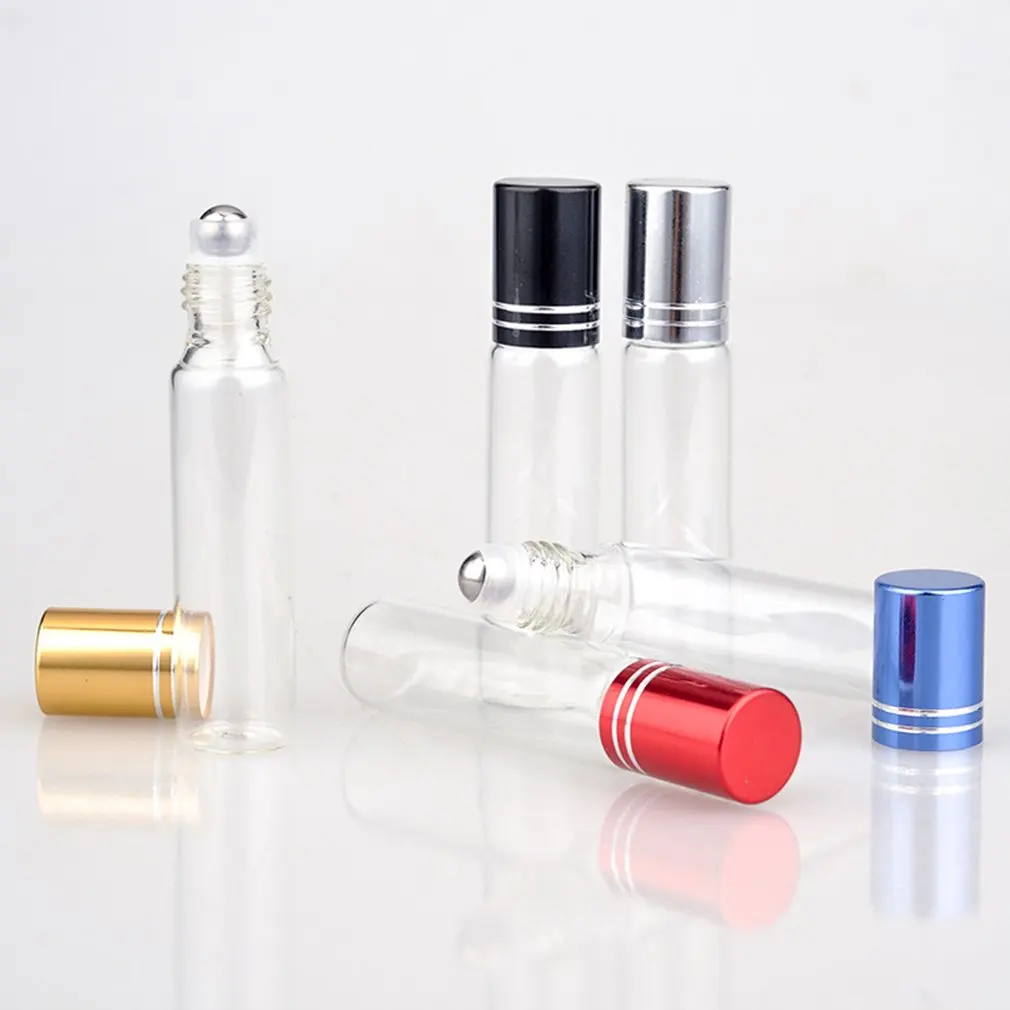 1pcs 5ML 10ML Roll On Roller Bottle for Essential Oils Refillable Perfume Deodorant Containers With Lid Water | Красота и здоровье