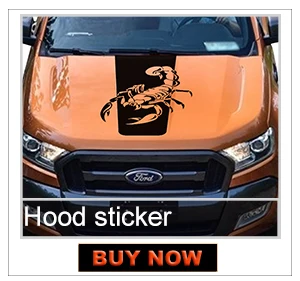 1 шт. капот совок Тигровая полоса виниловая графическая наклейка для ford ranger 2012