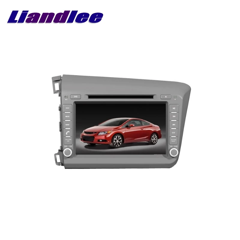 Liandlee для Honda Civic левый руль 2012 ~ 2017 LiisLee Автомобильный мультимедийный телевизор DVD