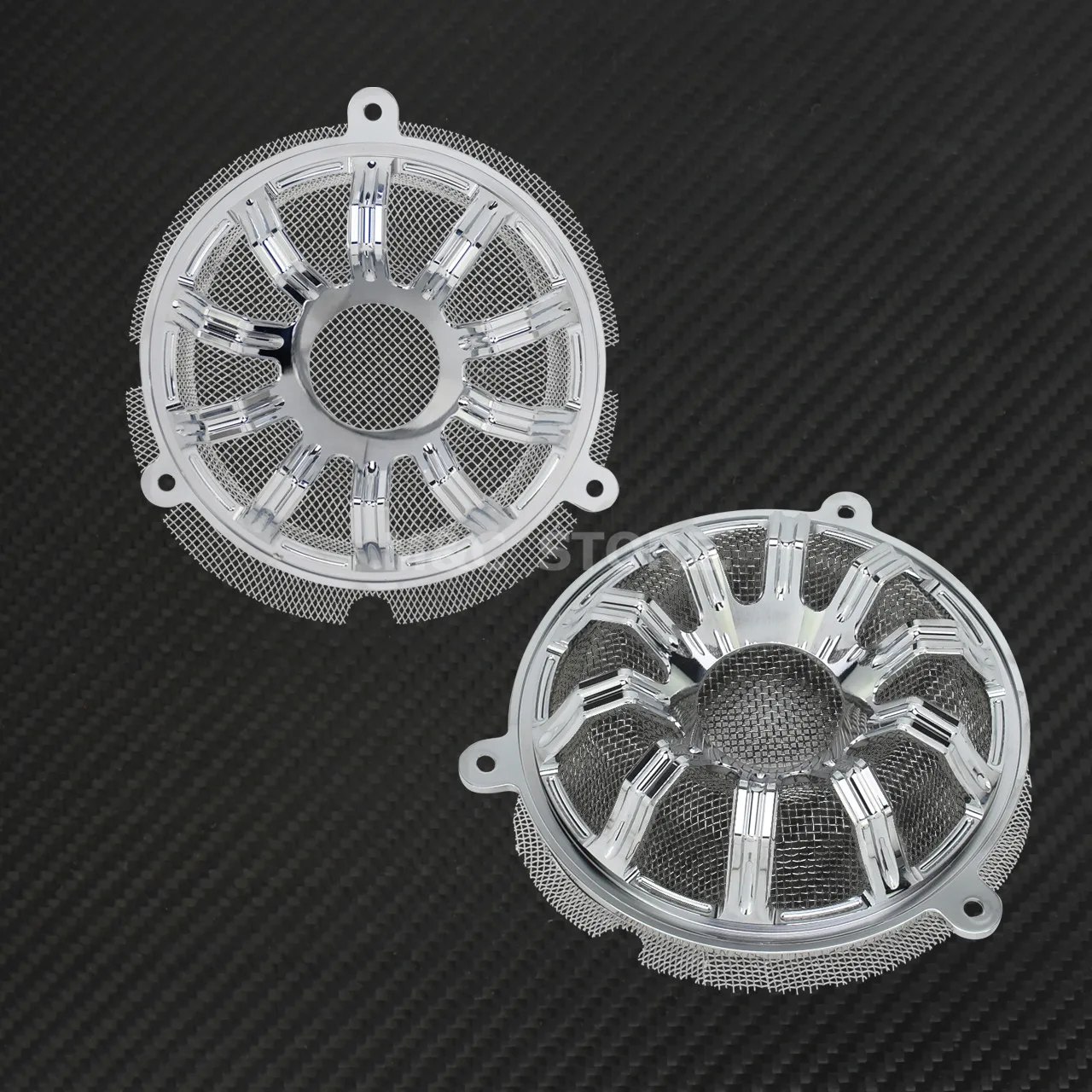 Мотоцикл CNC хромированный передний динамик гриль маски Крышка для Harley Touring Ultra