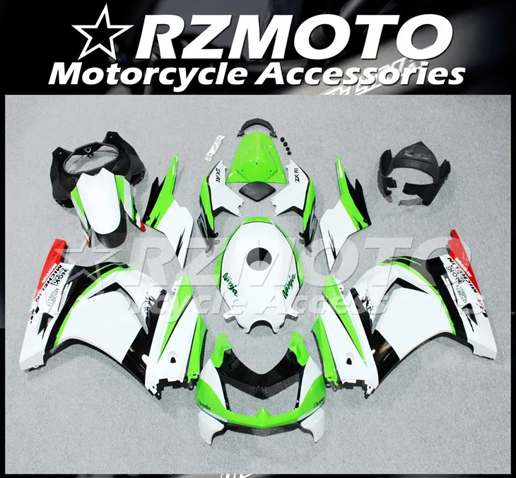 

New ABS Fairings kits Fit for KAWASAKI Ninja 250 2008 2009 2010 2011 2012 2013 2014 ZX 250R EX250 08-14 +Tank cover white green