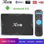 ТВ-Приставка Smart Home, Android 9,0, 6K HD X96H, Bluetooth 4,1, 2 + 4 Гб, DDR3, 163264 ГБ