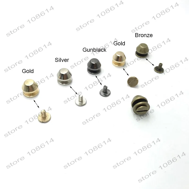 H10mm с плоским верхом шипы screwback кошелек кошачьей головой Сумки из натуральной