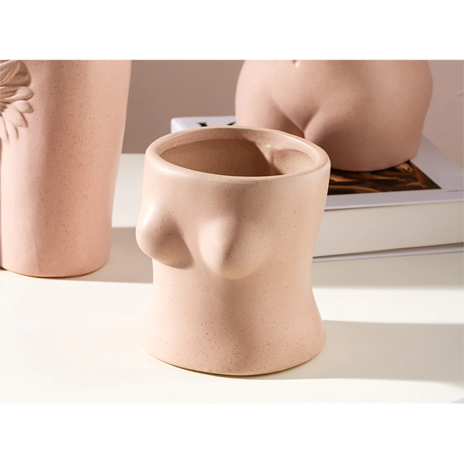 

Human Body Art Vase Ceramic Nude Handicraft Furnishings Handmade Modern Home Decoration Flower Arrangement Flower Vase