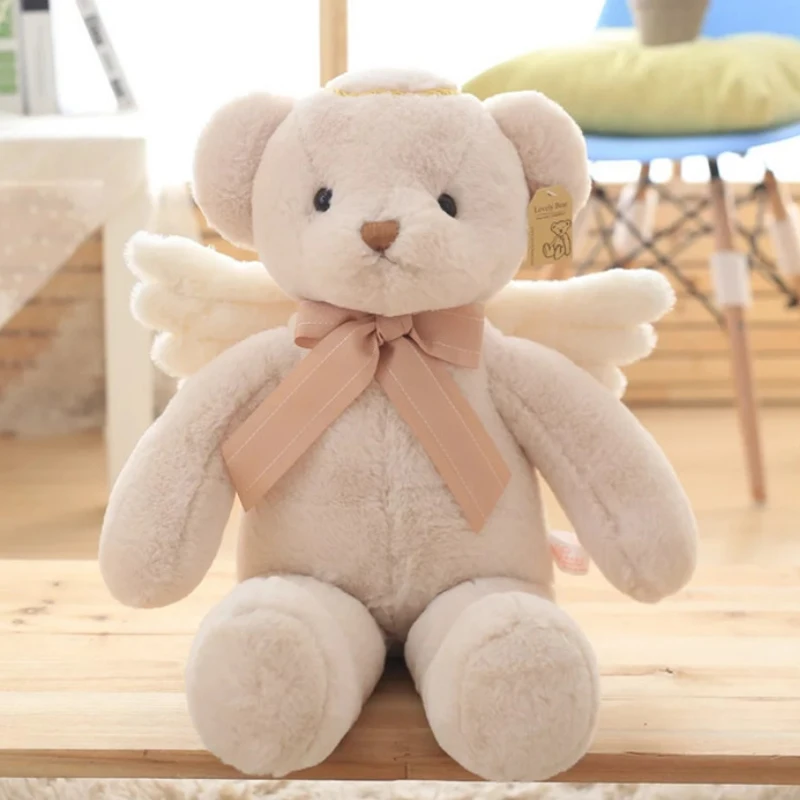 Mini Teddy Bear Stuffed Plush Toys 40/55cm Small With wings pelucia Pendant Kids Birthday Gift DWJ082 | Игрушки и хобби