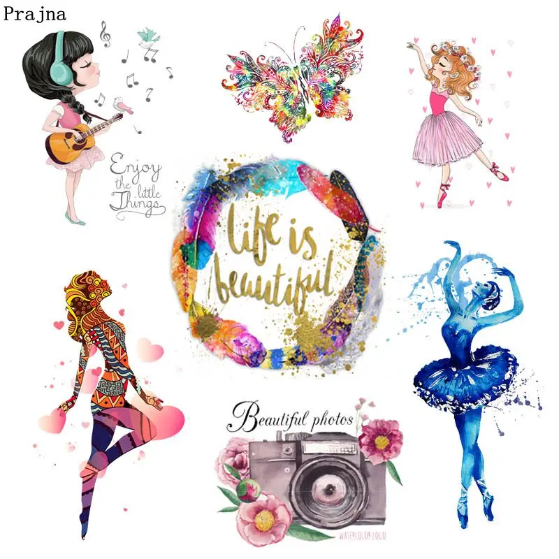 Prajna модные балетные накладки для девочек утюжок одежды термопереводные