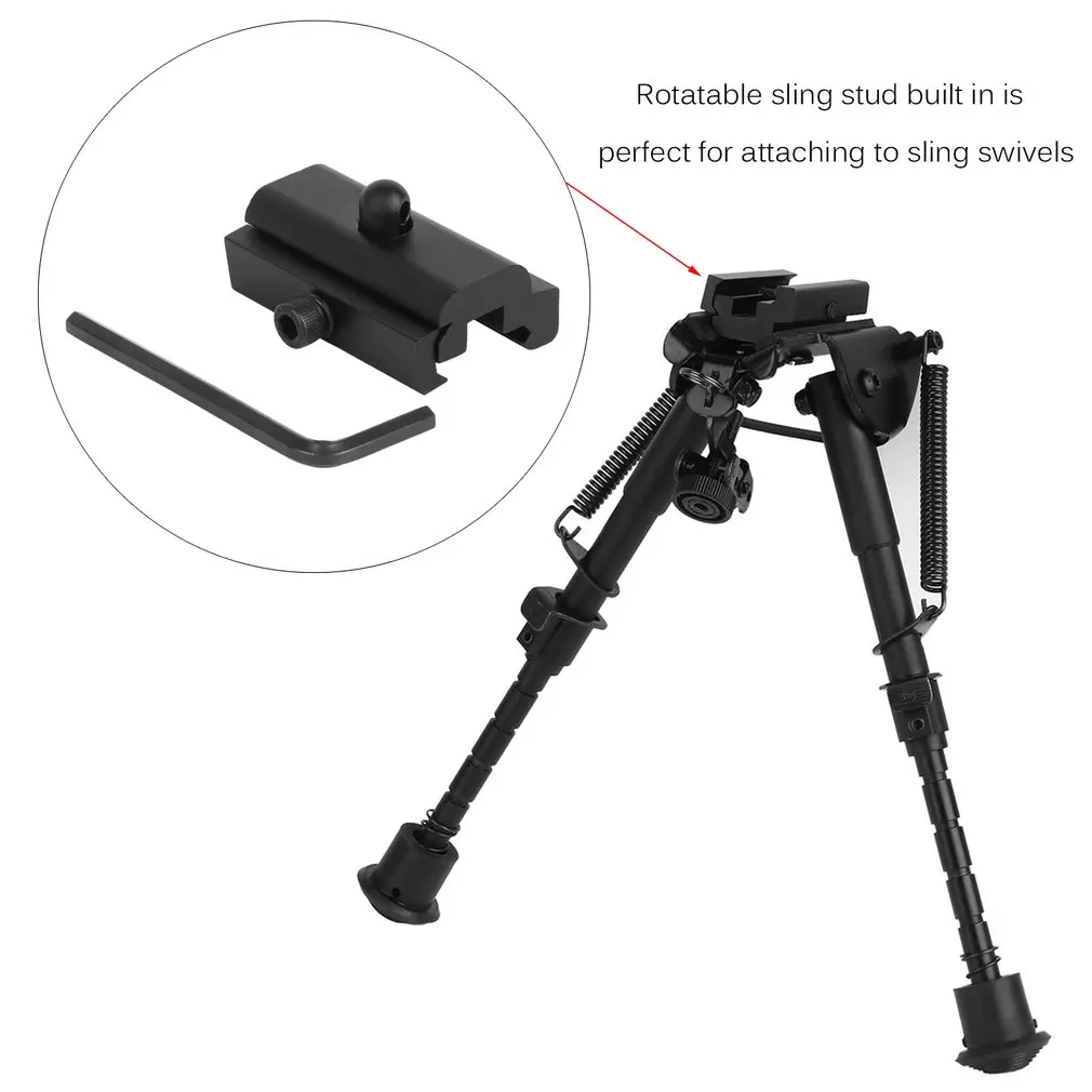 

Tactical Hunting Sling Swivel Stud Adapter Picatinny Weaver Rail Harris Style Rifle Bipod Mount Airsoft Aluminum Durable Mount