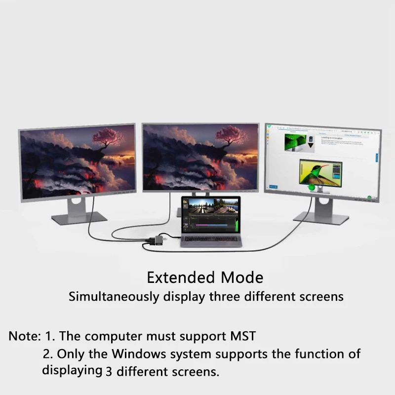 MST USB C ноутбук док станция 3 0 VGA RJ45 PD совместимому с HDMI концентратор для ноутбука