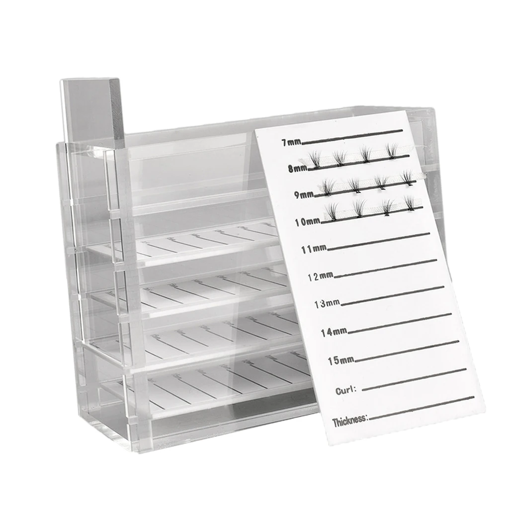 

Transparent Lash Holder Eyelash Display Stand Cosmetic Organizer Makeup Case