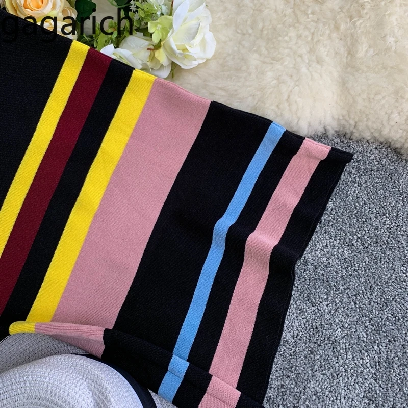 Gagarich повседневное облегающее платье миди для женщин 2020 Модные полосатые