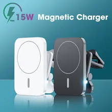 15W Magnetic Wireless Chargers Car Air Vent Stand Phone Holder Fast Charging Station For macsafe iPhone 12 13 macsafe QI Charger