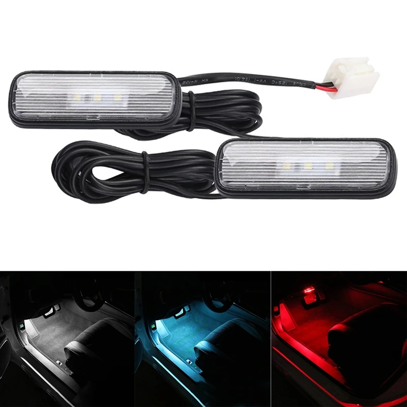 

2PCS Car Light LED Interior Atmosphere Light Decoration Lamp Ambient Foot Light for Honda Civic 10Th 2018-2020