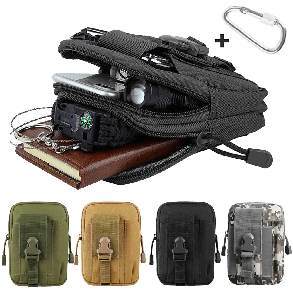 600D тактический Molle поясная Сумка EDC поясная сумка военная телефонная кобура Карманный пакет для охоты кемпинга скалолазания стрельба