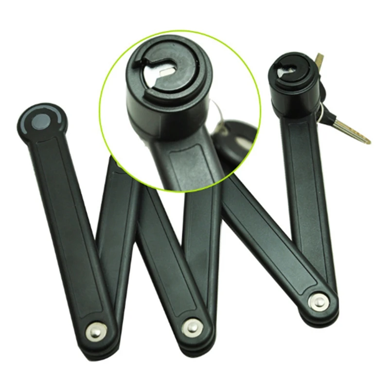 

Type Bicycle Lock Limit Bicycle Lock Heavy Duty Bicycle Safety Chain Lock Steel Rod Black