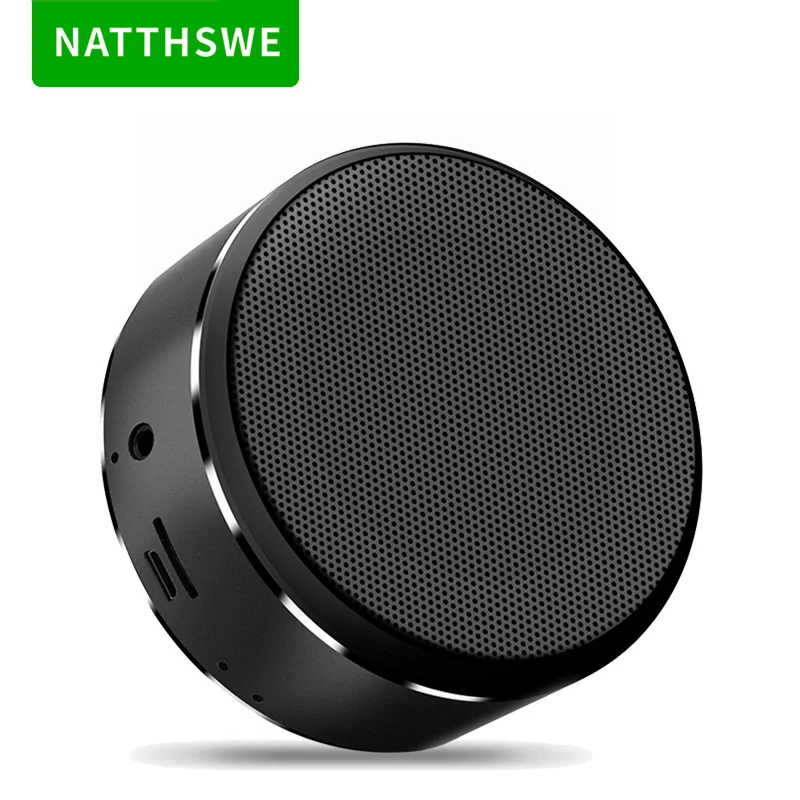 NATTHSWE A10 беспроводной Bluetooth динамик маленький стальной Cannon карты мини мобильный телефон аудио годовой для совещаний Подарочный динамик
