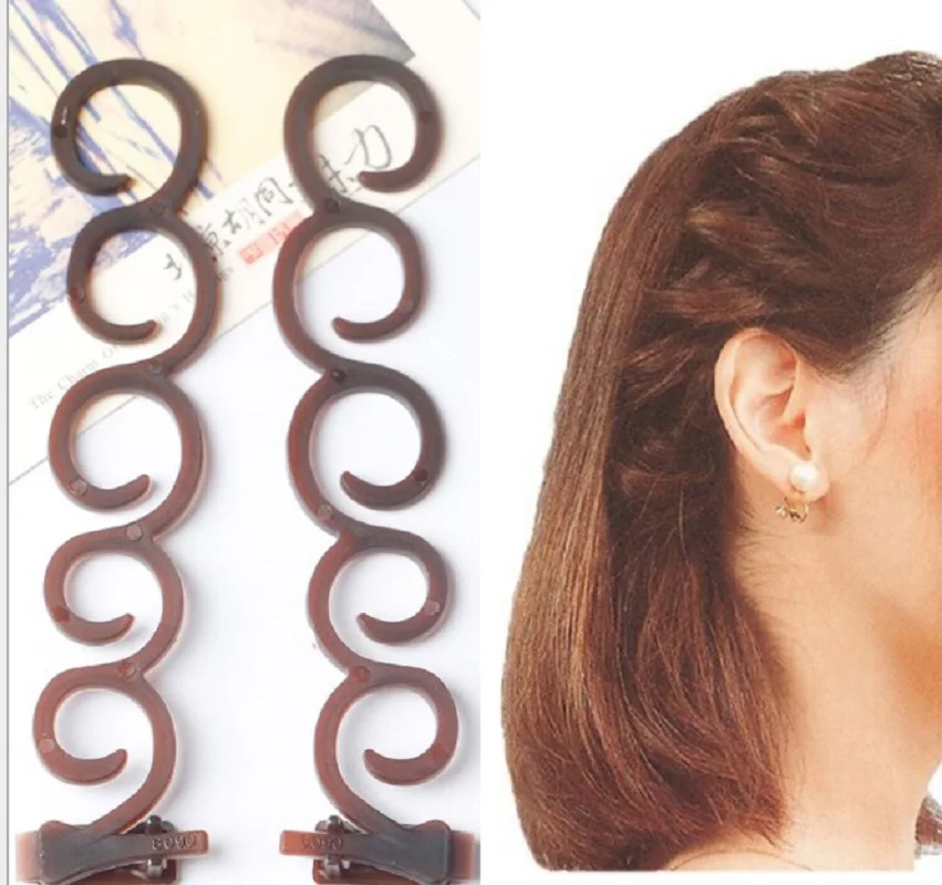 2 шт. Модные женские Волшебные заколки для волос заколка пучка сделай сам