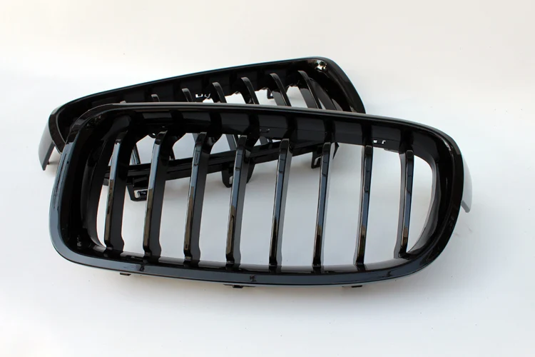 Пара глянцевых матовых передних решеток с углеродной чернотой 3 цветов для BMW серии F30 F31 F35 F80 2012 2013-2017 Гоночные решетки.