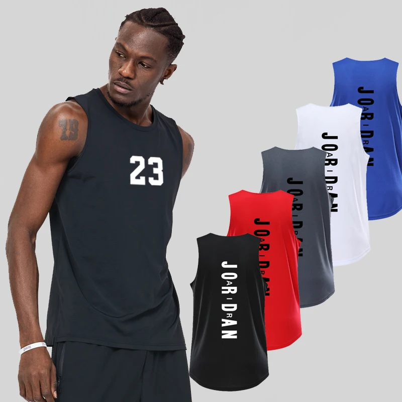 

Men's Basketball Sweatshirt, Gym Quick-Dry Vest, Sleeveless Running Shirt, Summer Training Wear