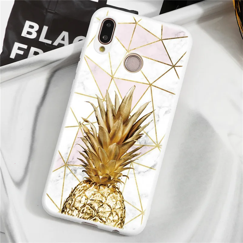 dlsjinbl Матовый ТПУ чехол для huawei P30 P20 P8 P9 P10 Коврики 10 20 30 Lite рro Nova 3 3i 4 5 P Smart Мрамор чехол "Ананас" Coque - Цвет: dlsjinbl