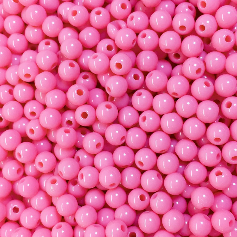 

6/8/10/12mm Candy Color Acrylic Round Ball Loose Spacer Beads For DIY Child Kids Jewelry Making Accessories Handmade Supplies