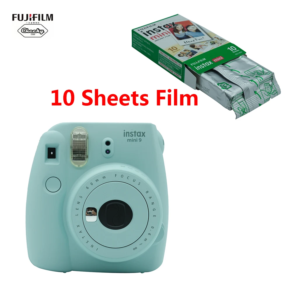 Пленка моментальной печати Fujifilm INSTAX Mini 9, подарочная упаковка mini9, подарок на день рождения, Рождество, Год, модная обновленная версия+ 10 листов