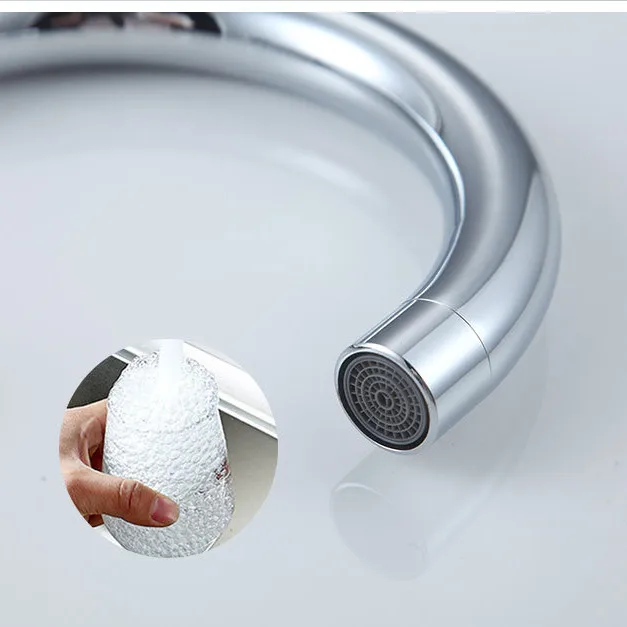 Хромированный кухонный смеситель senduk кран для горячей и холодной воды