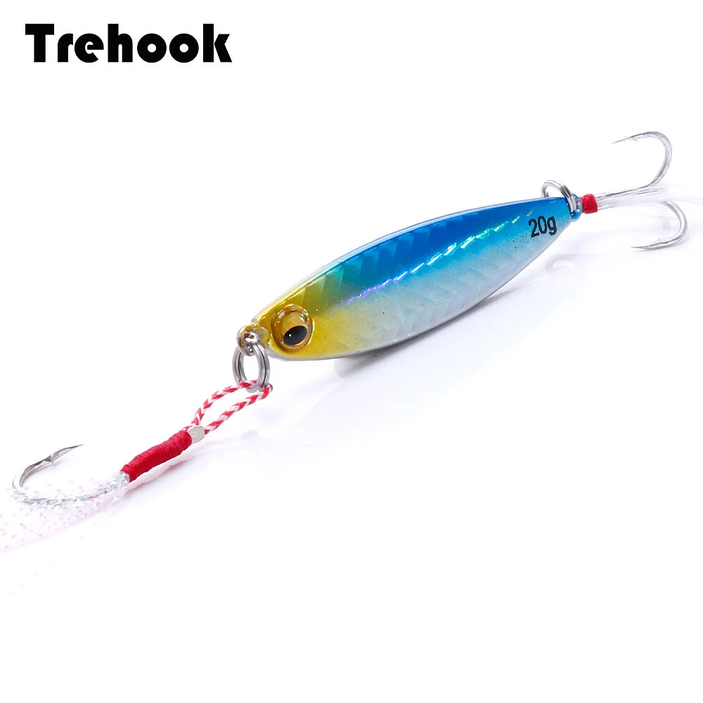 TREHOOK 15 г 20 Микро Металлический джиг приманка ложка для зимней рыбалки джиггинг