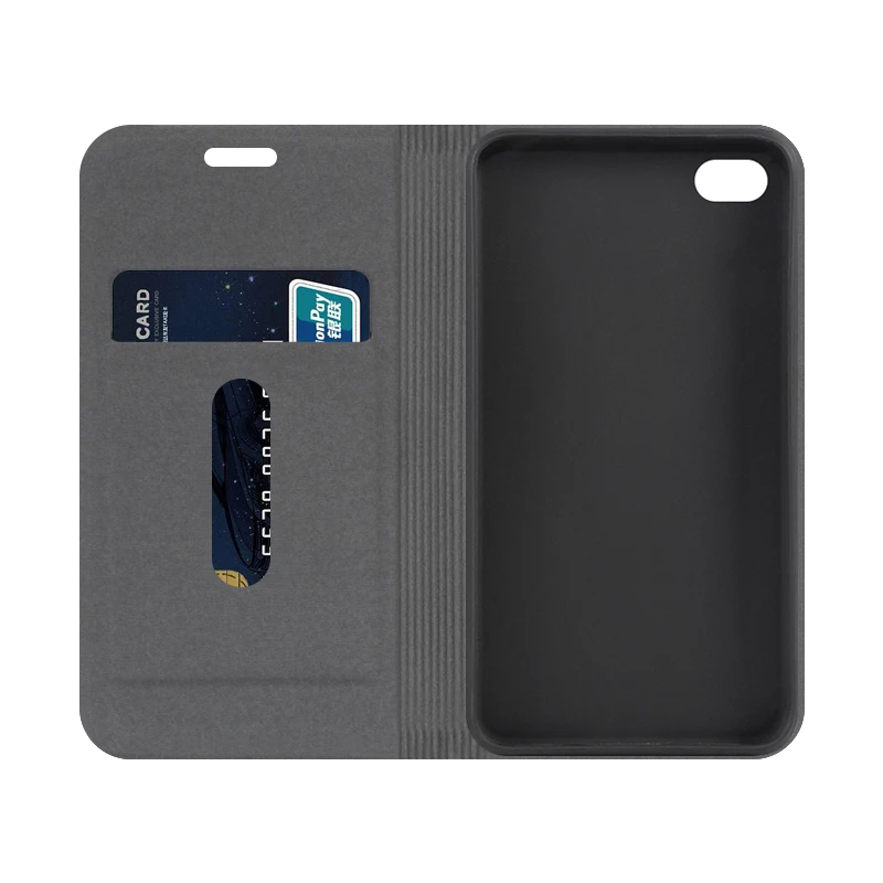 Чехол-книжка для iPhone 4 искусственная кожа под дерево 4S | Мобильные телефоны и