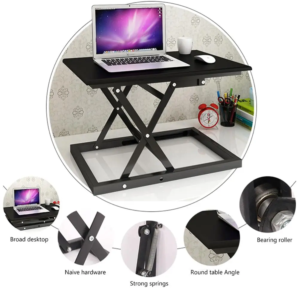 Черный стоячий стол с регулируемой высотой|Компьютерные столы| |