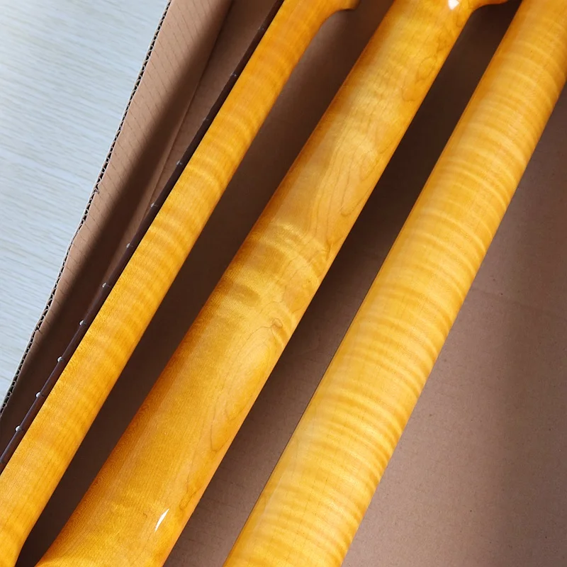 Электрическая гитара Flame maple гриф ST neck Канада пламя клен ширина 5 6 см с высокой