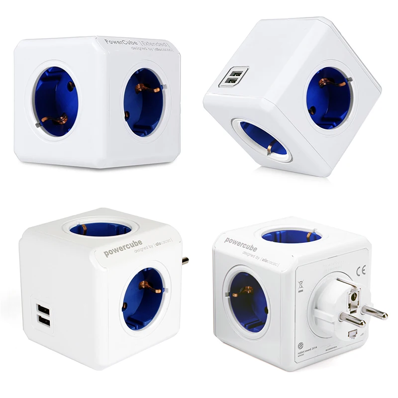 ЕС Smart Plug Электрический Мощность полосы умная розетка с 2 портами (стандарт 4