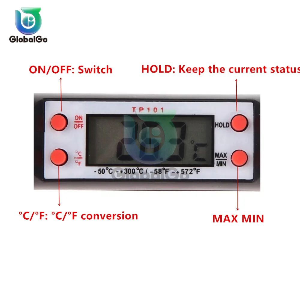 ЖК-Цифровой Кухонный Термометр Для Мяса Воды Молоко Электронный термометр