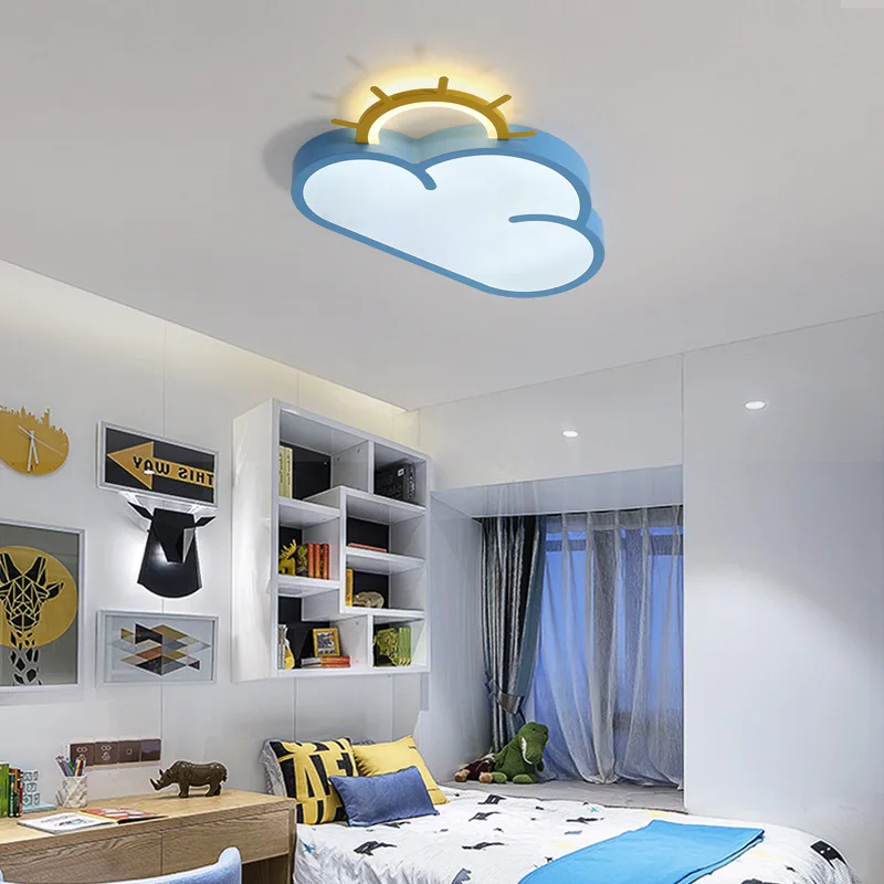 Светодиодный потолочный светильник люстра в виде облака для спальни детской