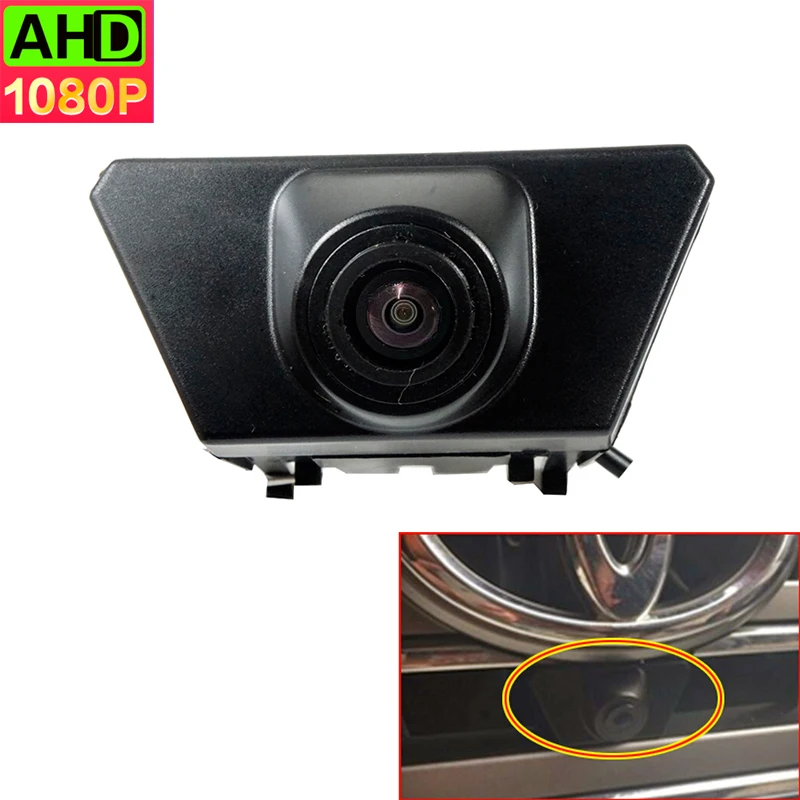 

1920*1080P AHD Night Vision Car Front View Logo Parking Camera For Toyota Land Cruiser 2014 2016 Installed under the car logo