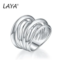 laya 925 sterling silver multi layer cross fashion design retro ring for men ordinary polishing trendy jewelry 2022 trend