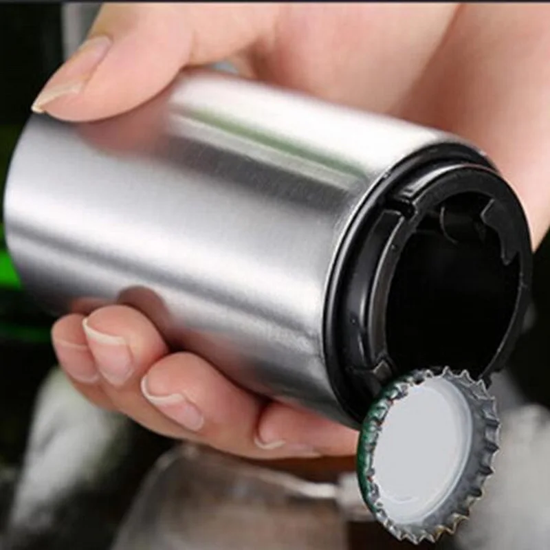 Креативный открывалка для пивных бутылок из нержавеющей стали автоматический