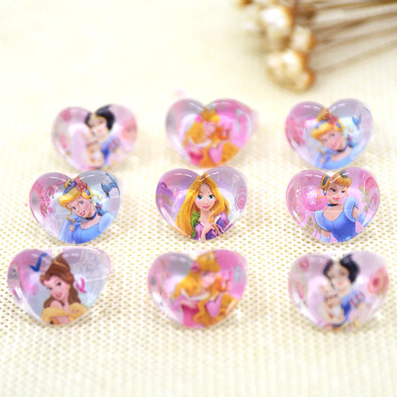 

100pcs/lot Kids Crystal Acrylic Finger Rings Princess Party Costume Girls Birthday Party Decoration Favors Gifts Party Supplies
