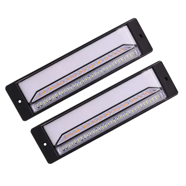 

2Pcs Car 147 LED Waterproof Turn Signal Light Truck Brake Light Turn Tail Light for Truck Trailer